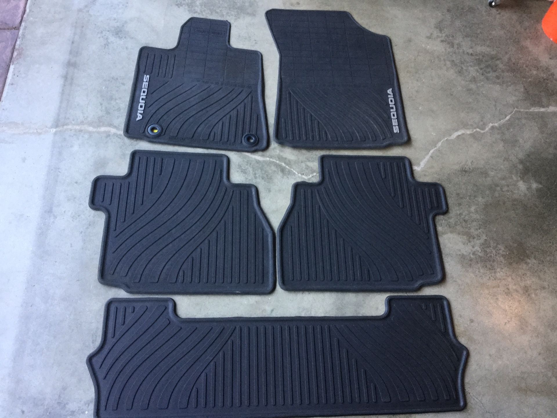 Genuine OEM Toyota Sequoia All Weather Floor Mats