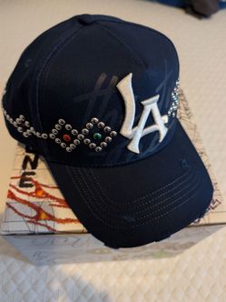 31 blue LA hat with full set