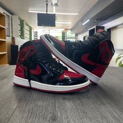 Jordan 1 patent red size 7