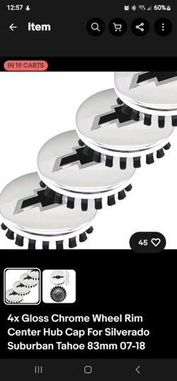 4x Gloss Chrome Wheel Rim
Center Hub Cap For Silverado
Suburban Tahoe 83mm 07-18