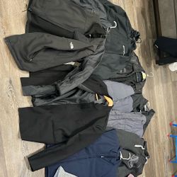 Champion, Nike, North face jackets and Vests. Polo Button Up. Everything XL