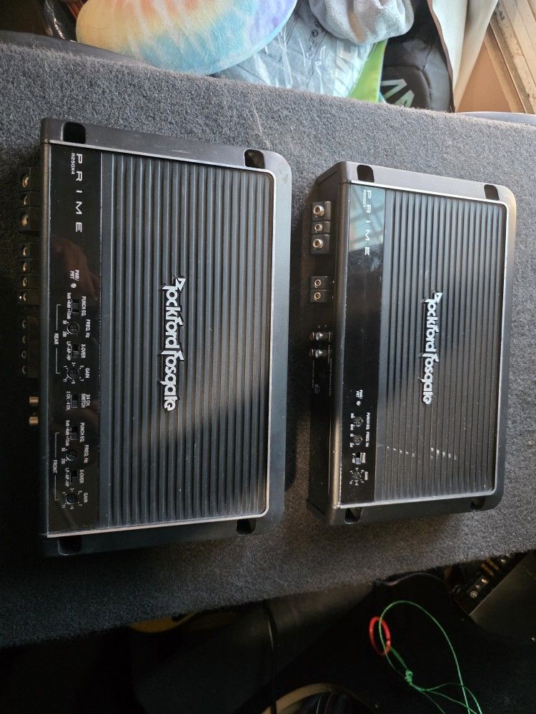 2 Amps Rockford Fosgate 2 Ch And 4 Ch