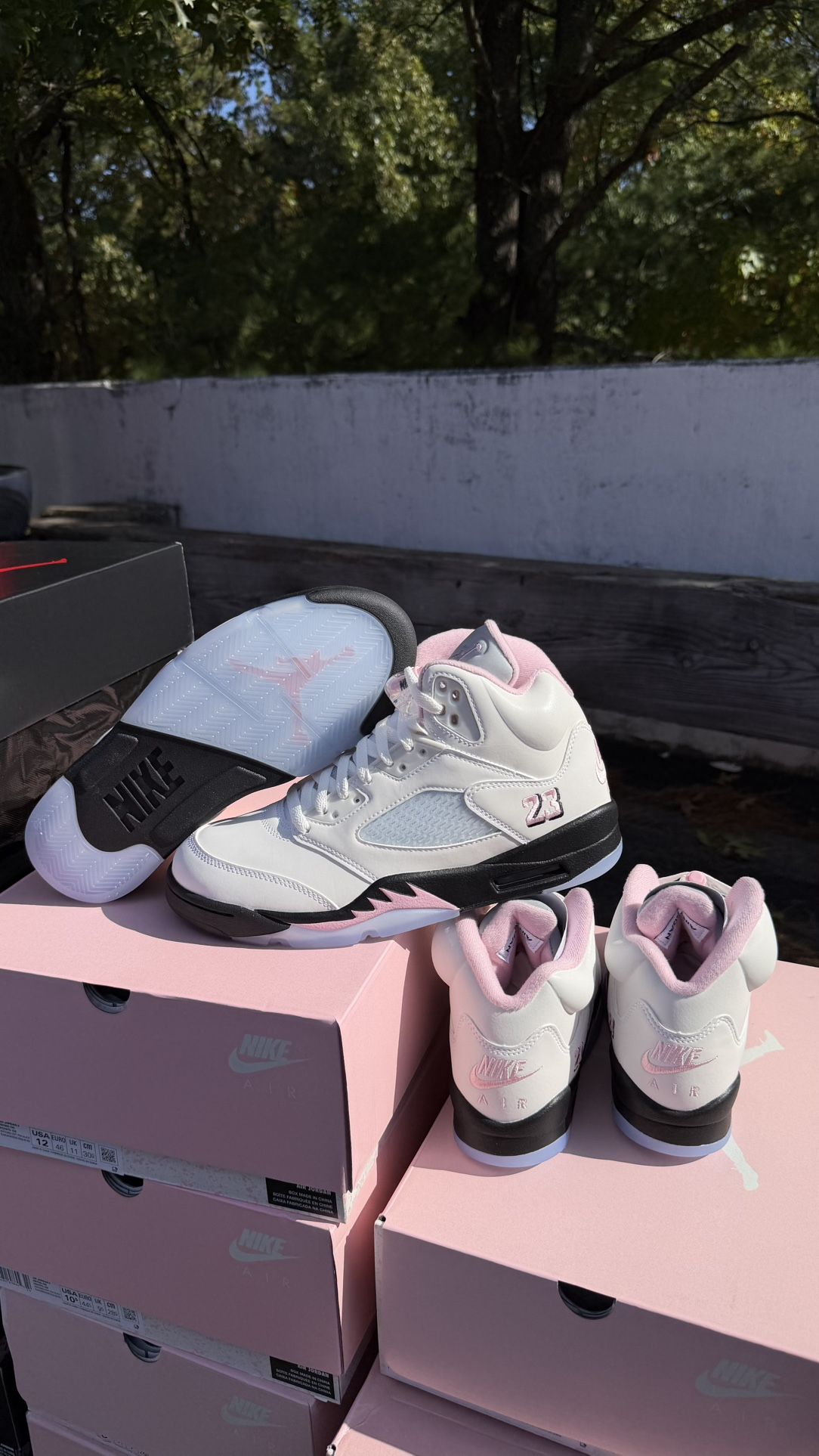 Jordan 5 Retro Medium Soft  Pink Size 5.5Y-6Y-6.5Y-8-8.5-9-9.5-10.5-11