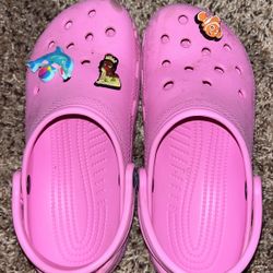 Pink Crocs
