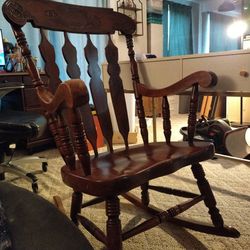 Wooden Rocking Chair *Pending 