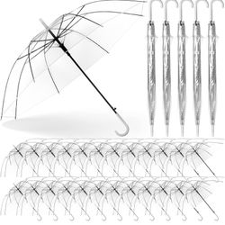 30 Clear Wedding Umbrellas 