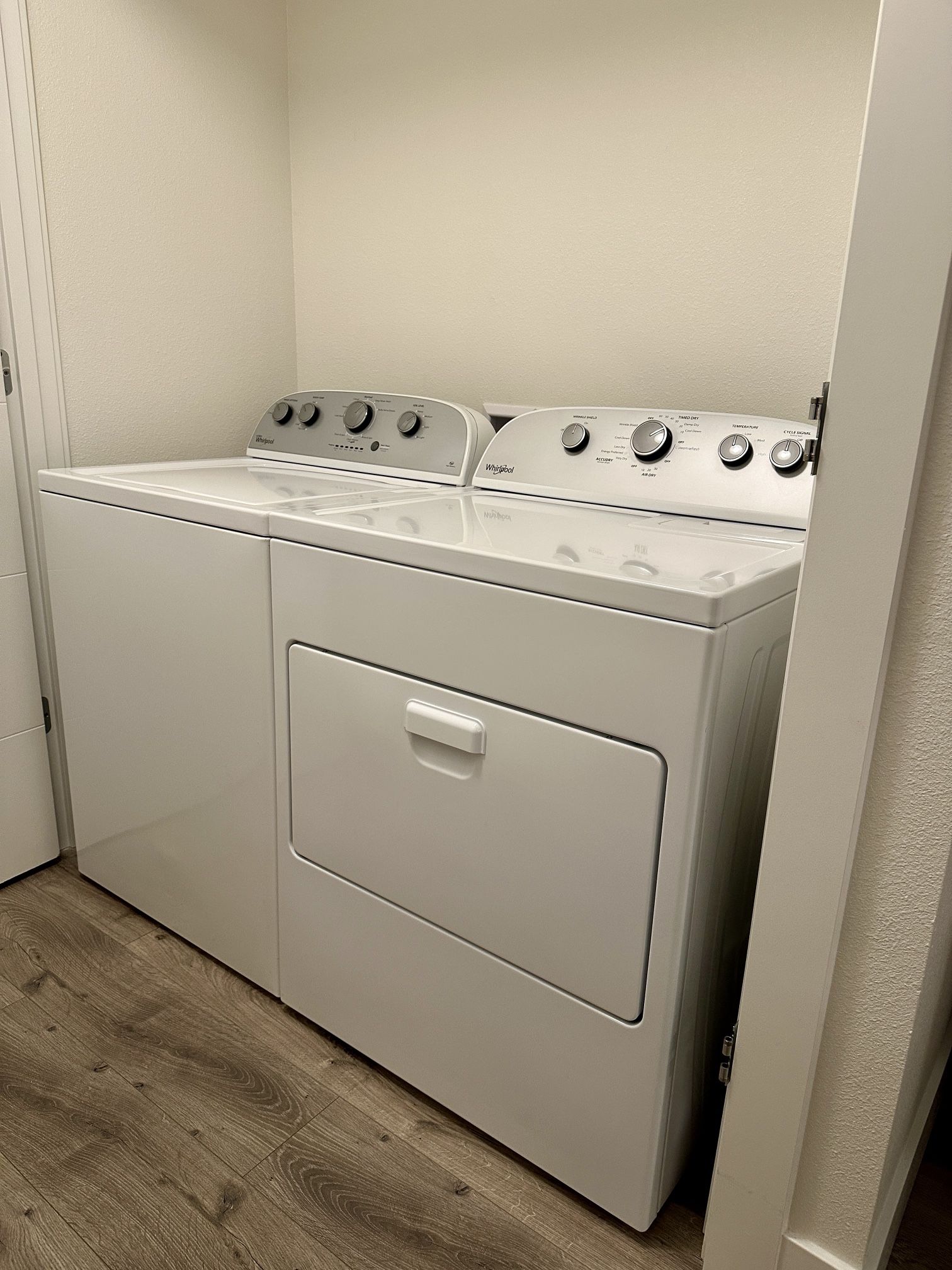 WHIRLPOOL WASHER & DRYER SET $295 TOTAL