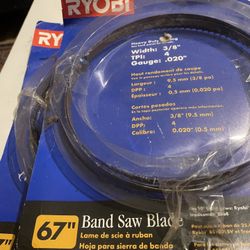 - [ ] Ryobi 67 inch Band Saw Blade 