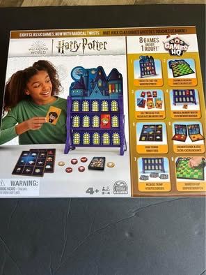 Harry Potter 8 Games Checkers Tic Tac Toe Memory Match Go Fish Bingo Card Games