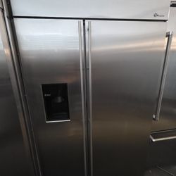 48" GE MONOGRAM BUILT IN STAINLESS STEEL REFRIGERATOR 
