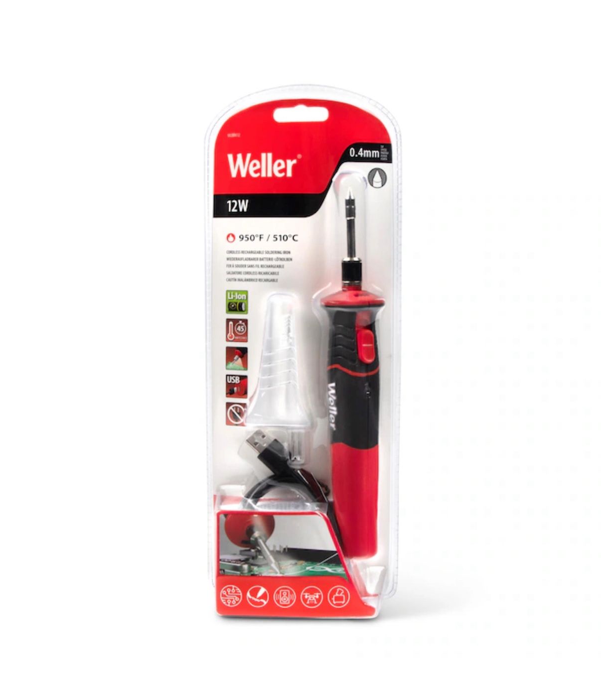 Weller 12W Cordless Rechargeable Soldering Iron