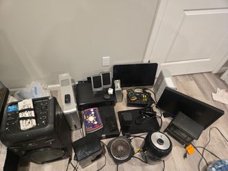 Lot of used electronics.