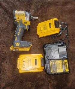 DeWalt Brushless Impact Wrench with Batteries and Charger