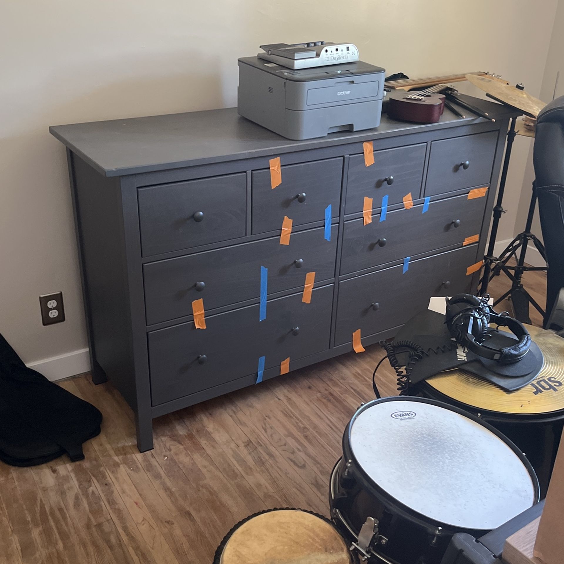 Gray Dresser Drawers 