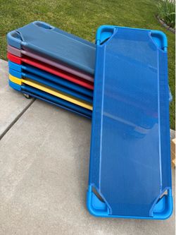 Stackable cots and rack with wheels