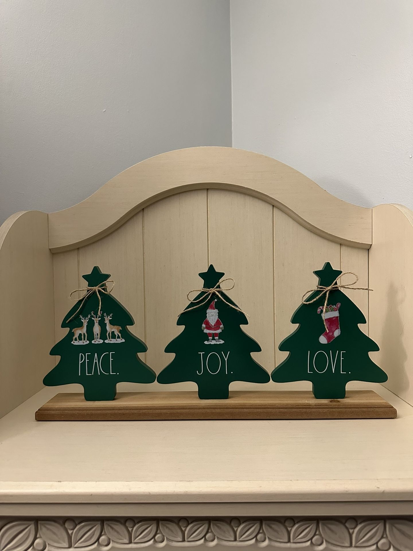 Rae Dunn Wooden Christmas Tree Decor π