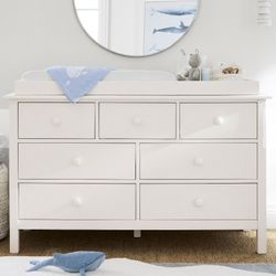 Grey Pottery Barn Dresser W/ Changing Table