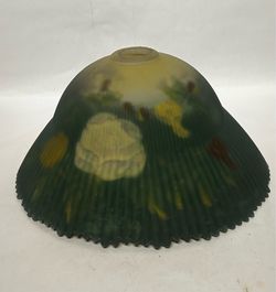 Glynda Turley Reverse Hand Painted Tiffany Style Floral Roses  Lamp Shade 14