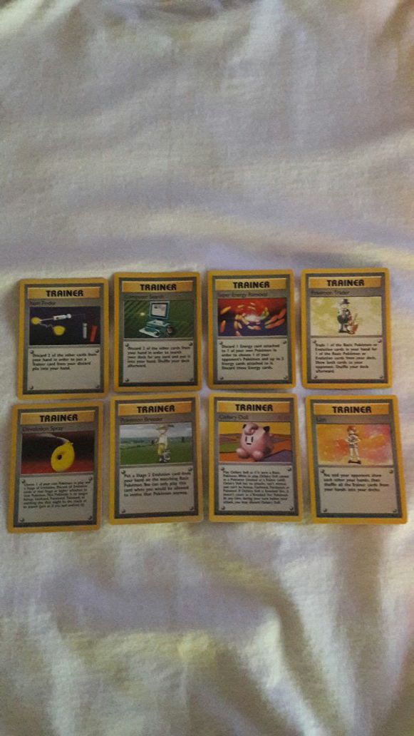 Very Rare Pokemon Trainer cards all stars from 1999