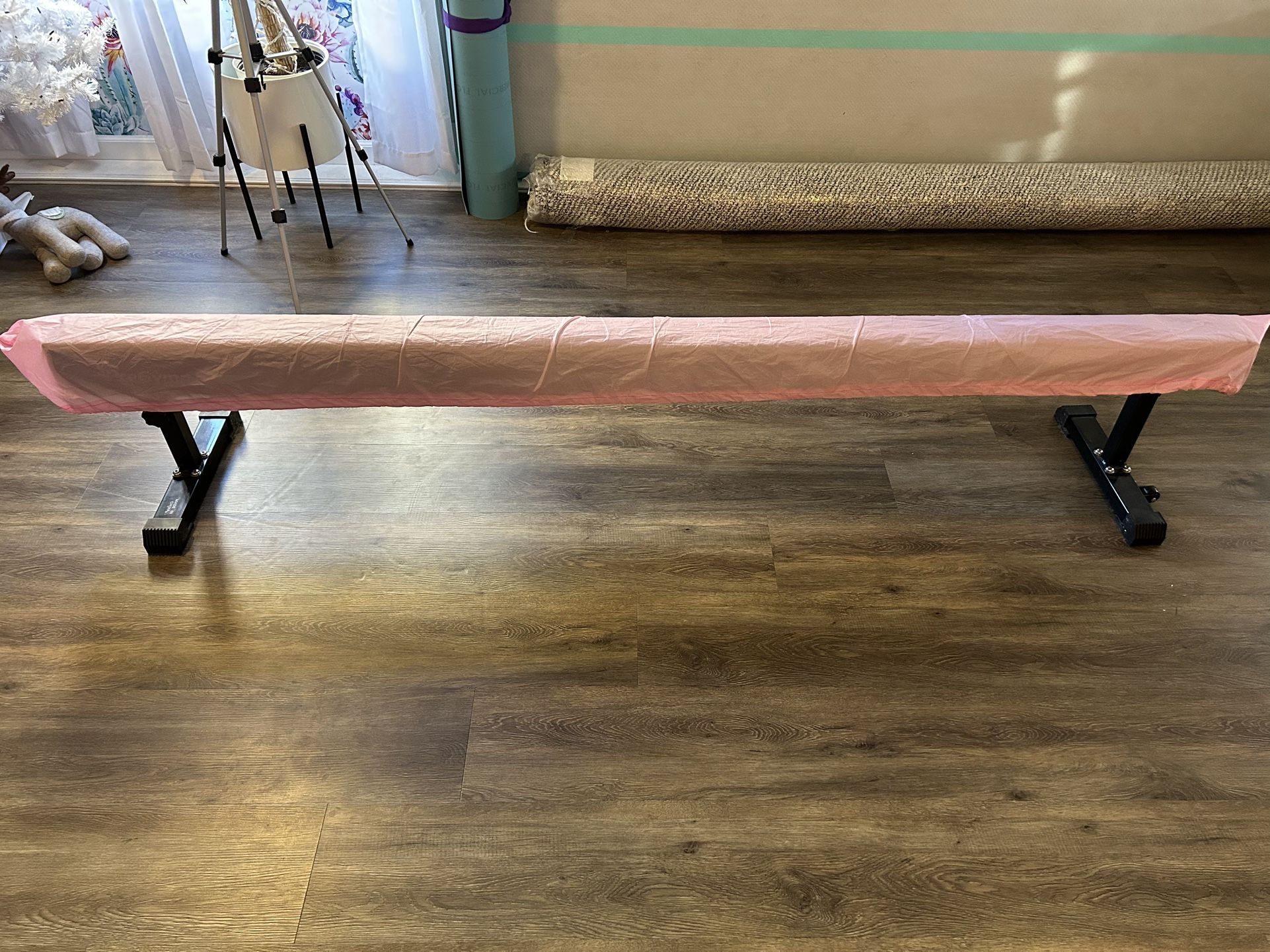 Kids Adjustable Height Balance Beam With Dust Cover