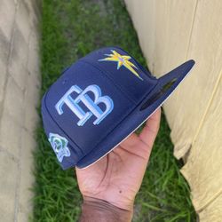 TAMPA BAY DEVIL RAYS FITTED HAT 7 FITTEDS