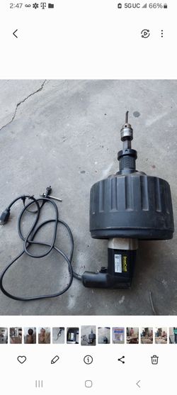 DRAIN CLEANER MACHINE 50' WORKS PERFECTLY FINE FORWARD AND REVERSE ONLY MISSING TIP