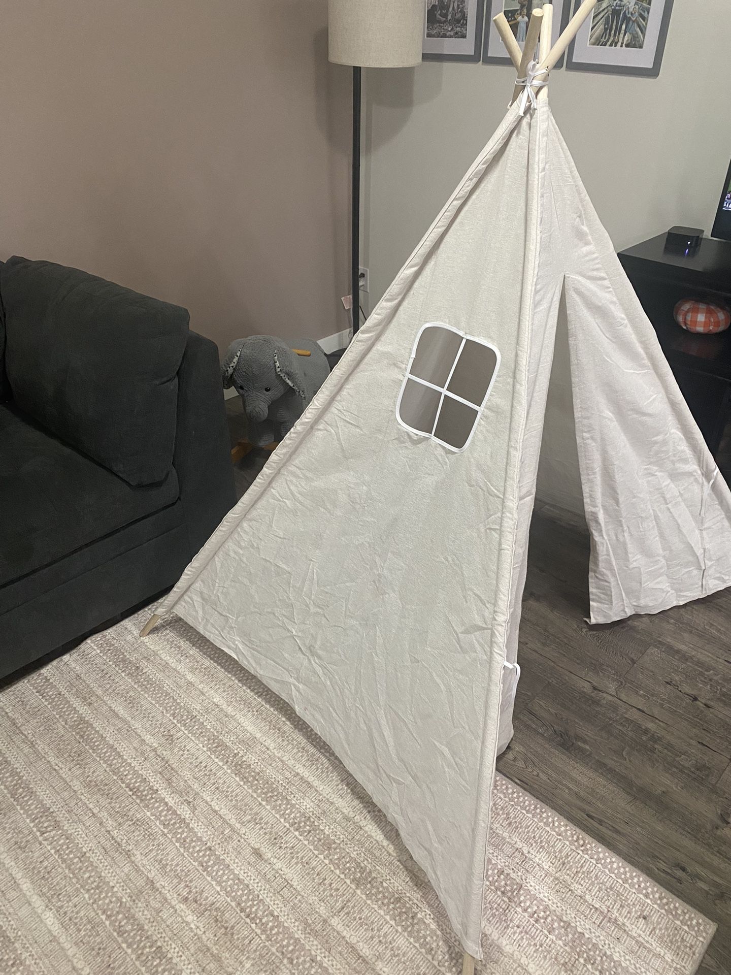 Kids Fold Up Teepee Tent (set Of 3)