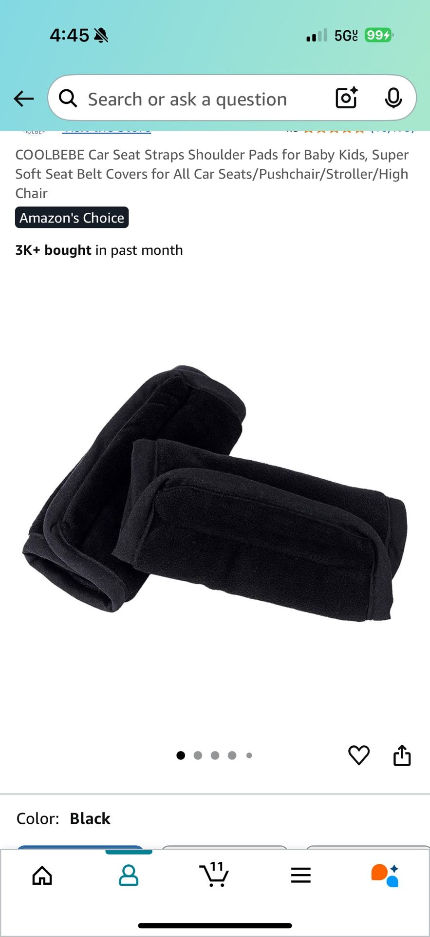 Brand New Car Seat Straps