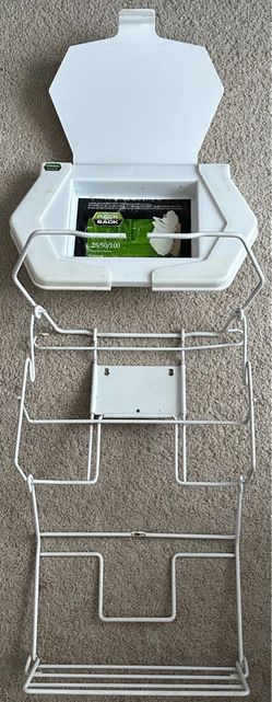 Rack Sack Under-Cabinet Door Trash Bag Holder & Dispenser System (3-5 Gallon)