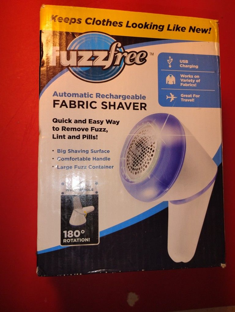 Title: FuzzFree Rechargeable Fabric Shaver – Gently Used