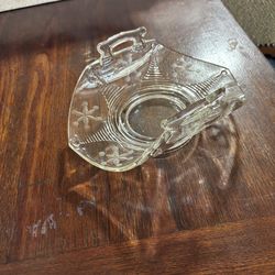 Mid Century Glass Serving Dish