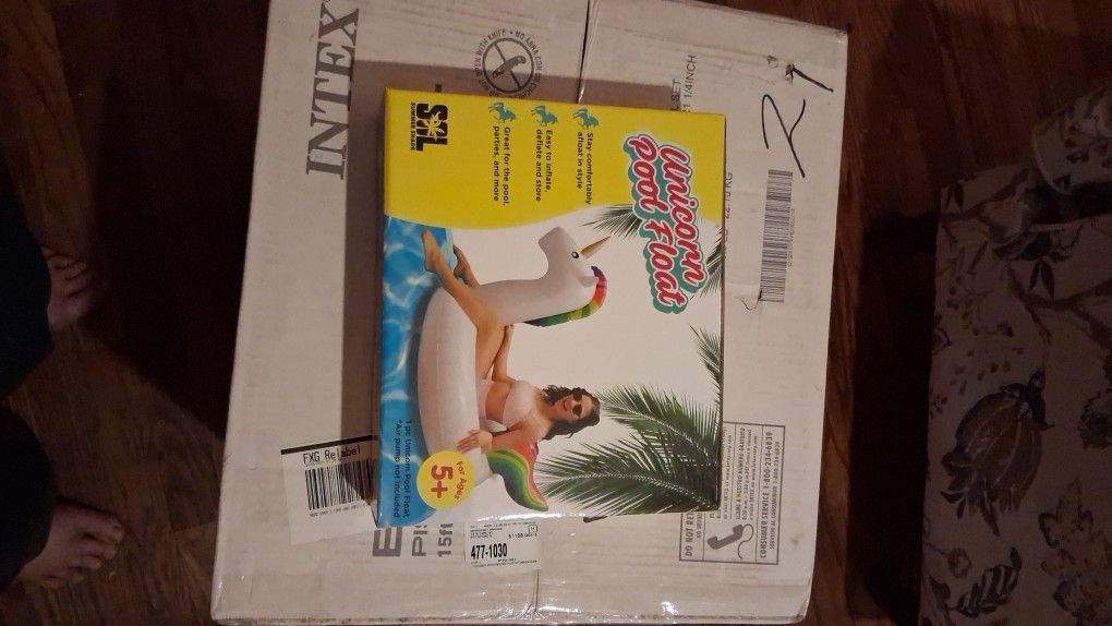 15' X 33 Inches Pool With Filter And Blow Up Toy