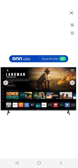 55 in smart tv only used twice, still in box