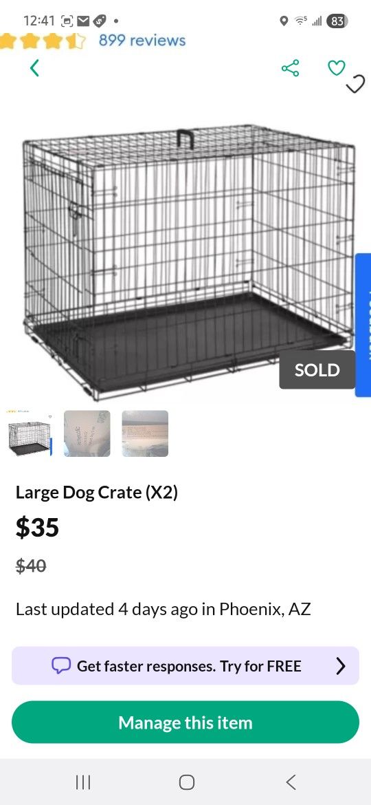 Large Dog Crate