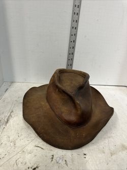 Leather Indiana Jones Vintag Cowboy Medium #Y4