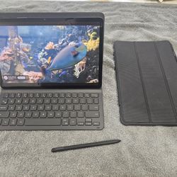 Samsung Galaxy Tab S8 w/ Keyboard Cover & S-Pen Bundle - READ DESC