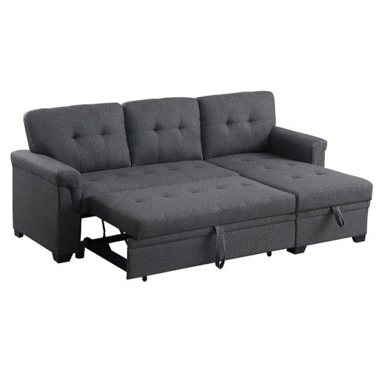 Sleeper Sectional Sofa with Storage Chaise
