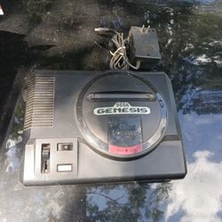 Sega Genesis 16- bit console with power cord