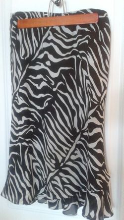 Zebra skirt size m