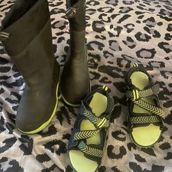 Snow Boots And Sandles 