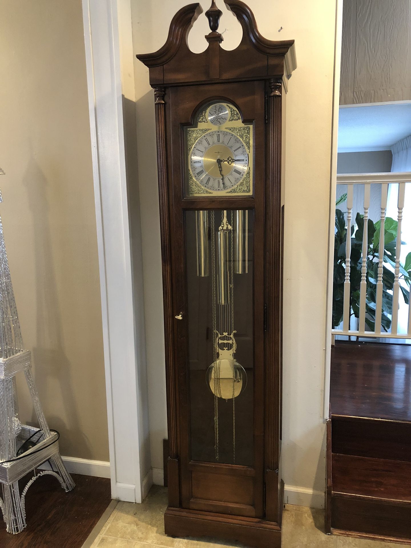 Wood Grandpa Clock 