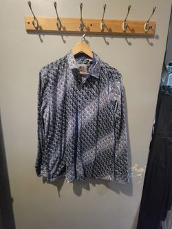 platini mens shirt Long Sleeve Paisley Pattern Size Large