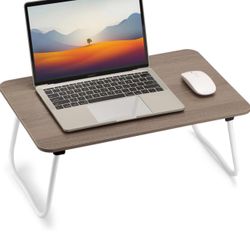Foldable Laptop Desk, Portable Lap Desk Bed Table, Lightweight Breakfast Table Tray Desk, Laptop Stand, Mini Table for Working Writing Drawing Eating 
