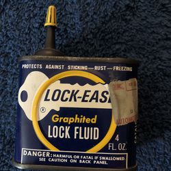 Vintage Tin Lock Ease 4oz
