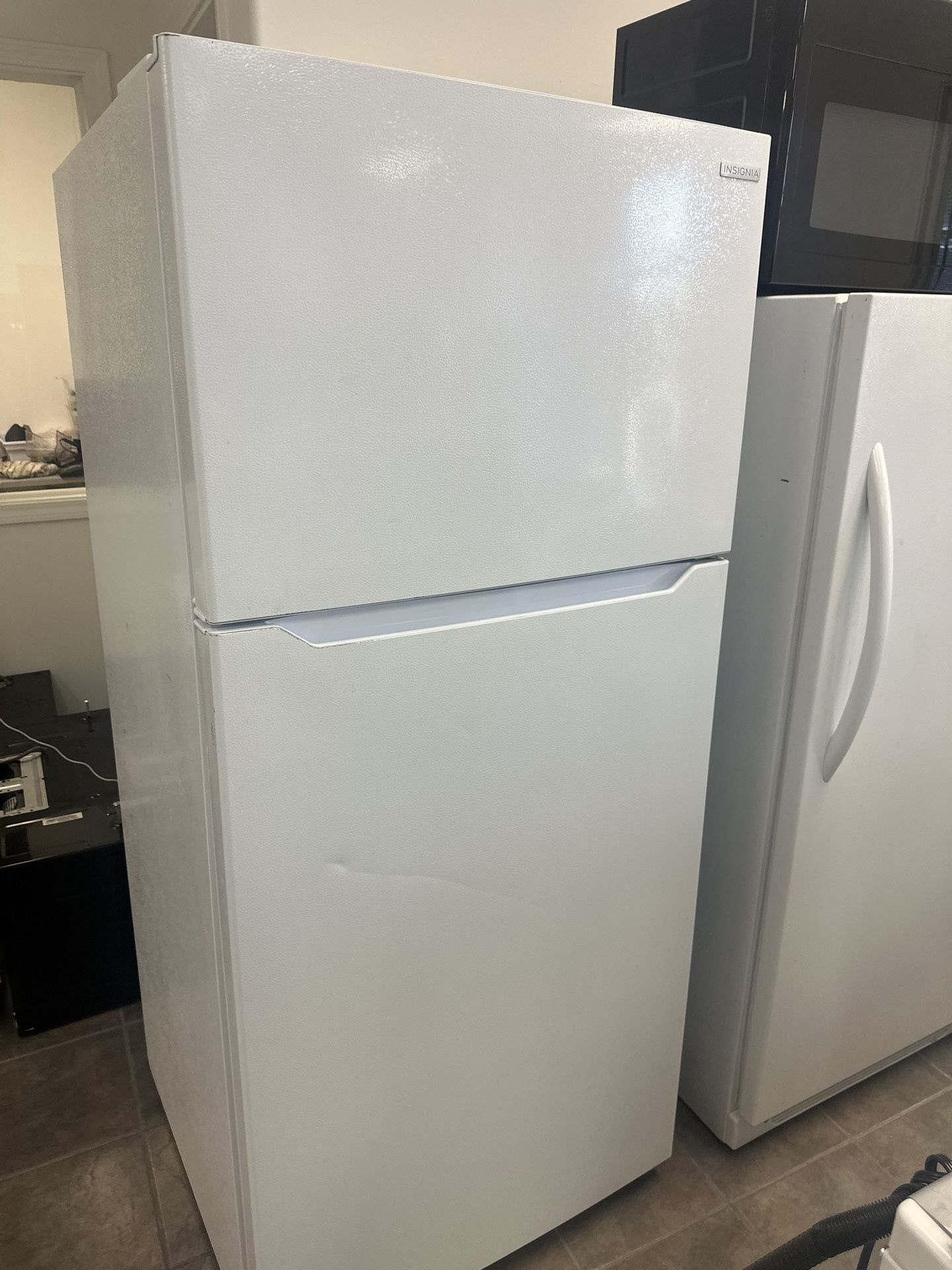 Insignia White Top And Bottom Refrigerator
