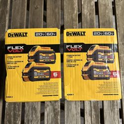 Dewalt battery 6ah flex volt  200$ pack