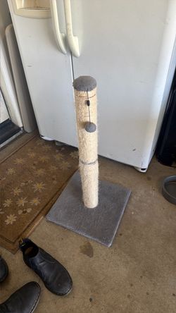 Cat Scratching Post with Hanging Toy