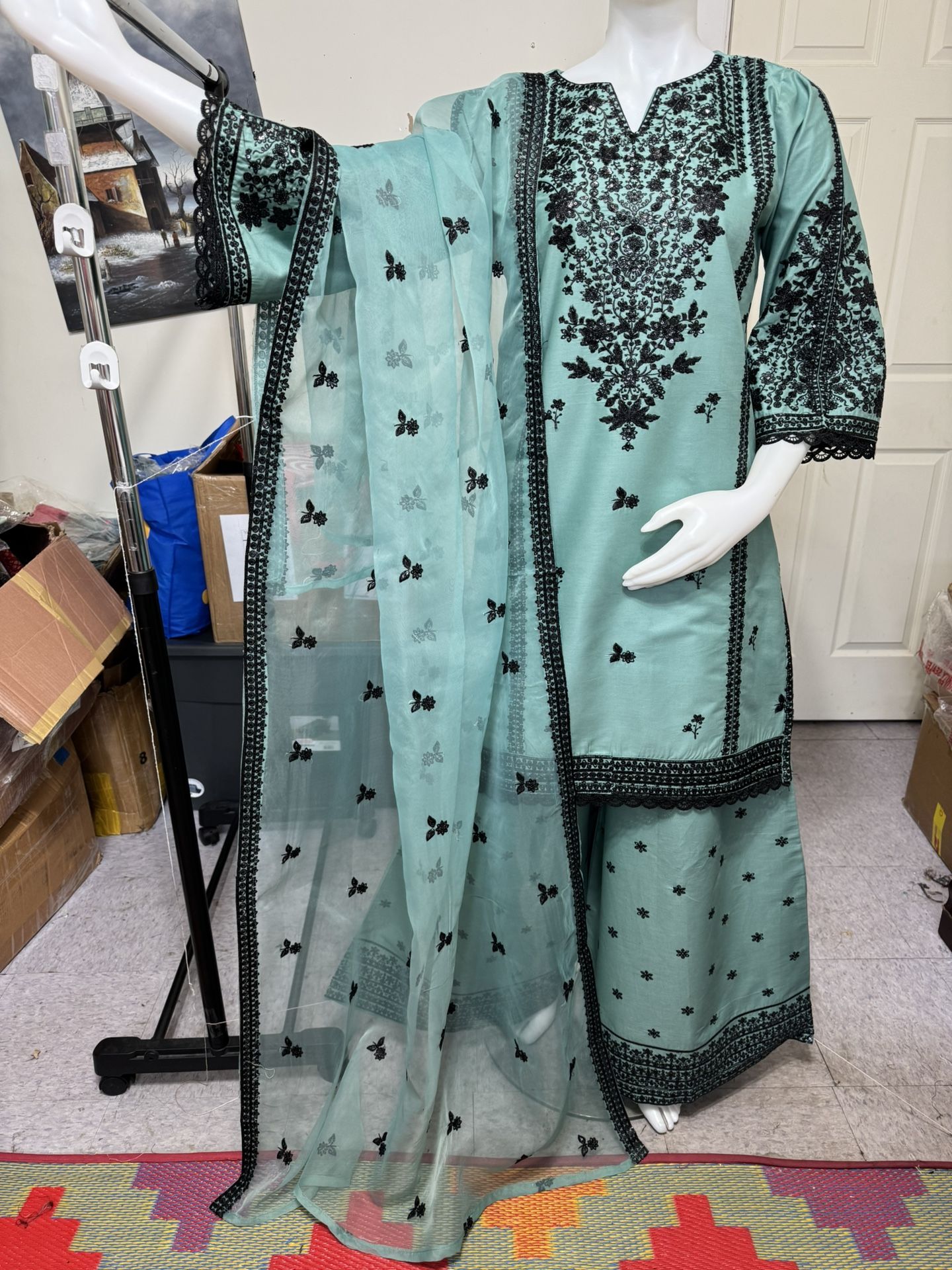 Cotton Party Wear Palazo Dress