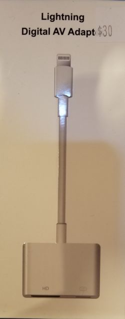 iPhone lighting adapter HDTV cable