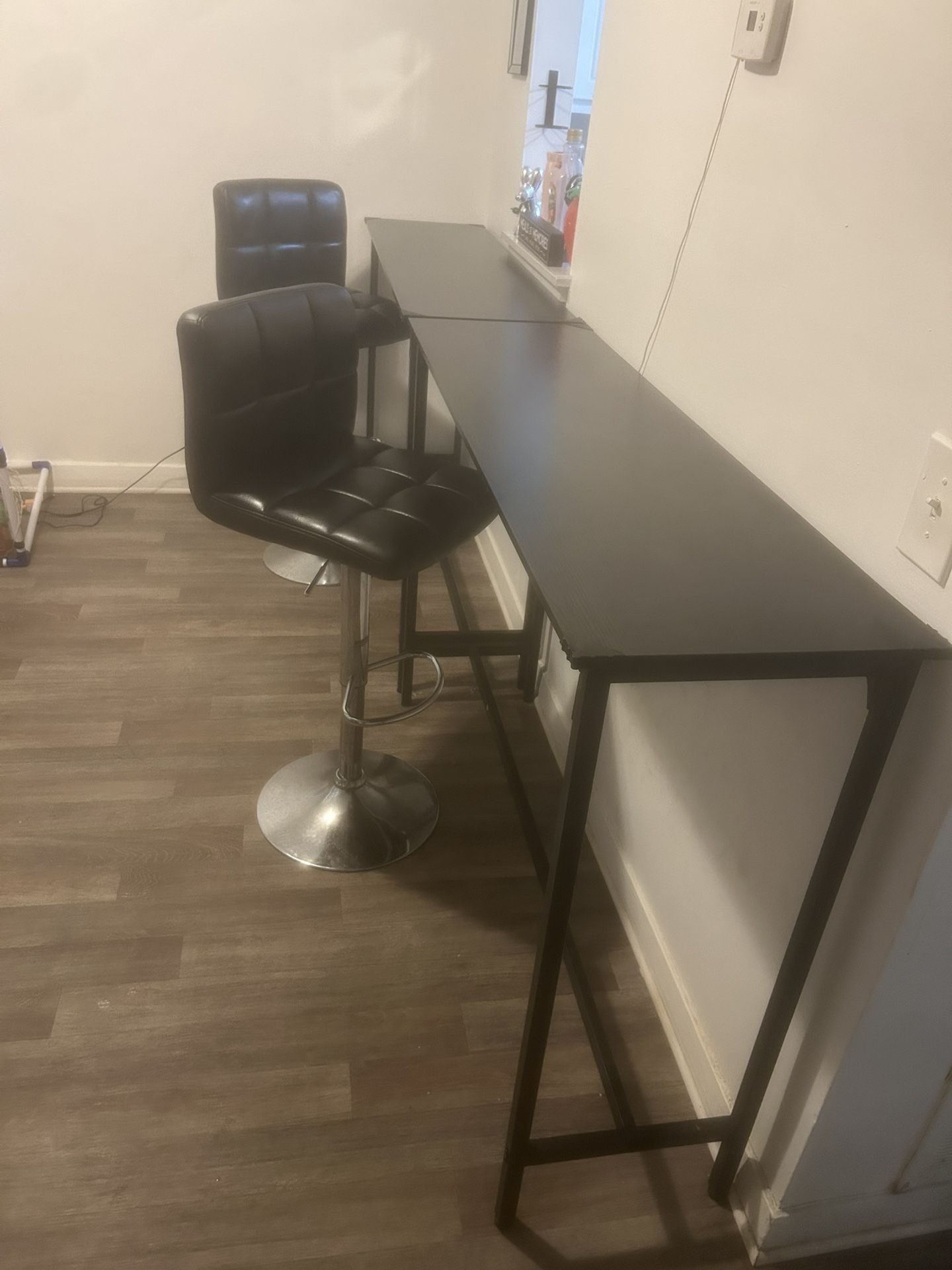 Slim bar Tables And bar chairs 